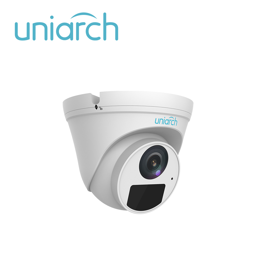 CAMARA IP TURRET UNIARCH IPC-T122-APF28-E / 2MP / LENTE-FIJO-2.8MM / DWDR / IR30M / MICROFONO-INTEGRADO / DIGITAL DEFOG / ONVIF / 3-AXIS / IP67 / ULTRA265 / POE-AF / 12 VCD