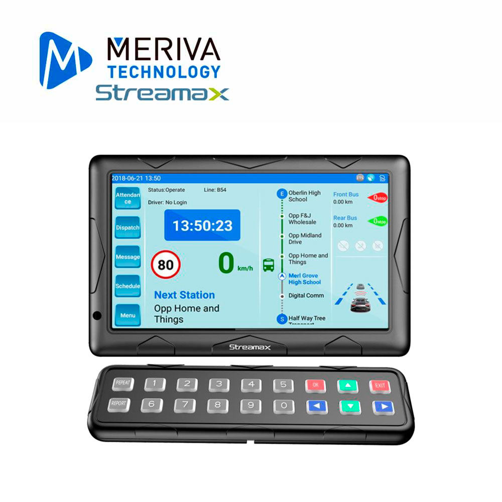 Pantalla Interactiva Streamax Mxpad / 10.1 Pulgadas / Conector Din 10 Pines / Touch / Integracion Con Mdvr / Sistema Android / Asistencia Al Conductor / Bocina Integrada / Solucion Para Autobus / Compatible Con Mdvrs Serie Mx3npro Y A8pro