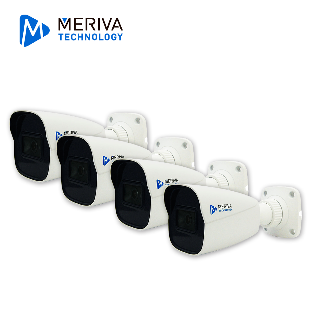 KIT BULLET 4K HD MERIVA TECHNOLOGY MSC-83KIT / INCLUYE 4 CAMARAS BULLET AHD 8MP LENTE FIJO 3.6MM MSC-8201