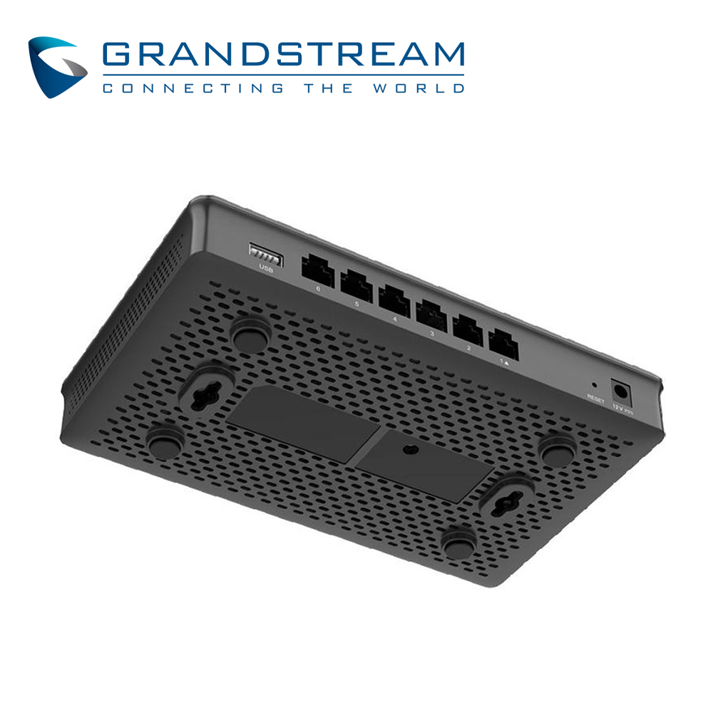 Router Firewall Integrado Grandstream Gwn7001 / 6 Puertos 10/100/1,000MBPS Configurables Lan/wan / 50 Tuneles Vpn / Acceso Remoto Balanceo / Failover / Qos Avanzado / Administracion Gwn Cloud / Alimentacion 12VDC/1A