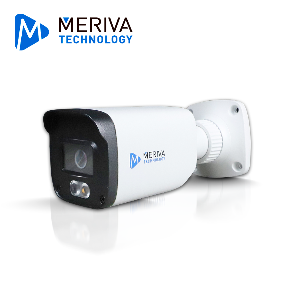 CAMARA HD BULLET MERIVA TECHNOLOGY MDL-2202A / 2 MP / AHD/TVI/CVI / 2.8 MM / ILUMINACION DUAL (20 - 30M IR / 10M LUZ CALIDA) / IP67 / METALICA / 12 VCD / COC / MICROFONO INTEGRADO / AUDIO POR COAXIAL O UTP (SOLO POR TVI) / IMAGEN A COLOR 24/7