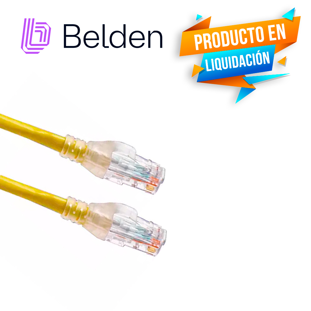 PATCHCORD UTP CAT6 BELDEN C601104007 2.1 MTS AMARILLO