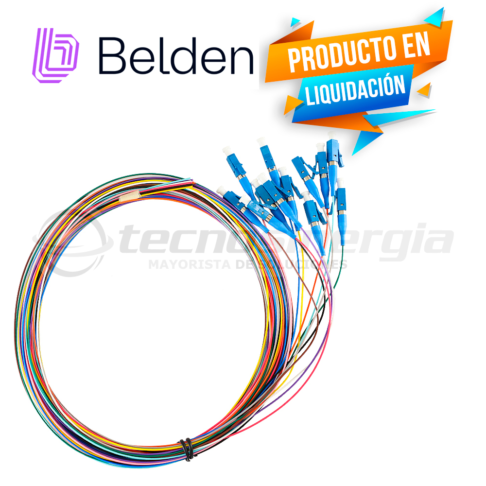 KIT PIGTAIL FIBRA BELDEN FTSLC900PR12 MONOMODO LC SIMPLEX OS2 INCLUYE 12PZAS