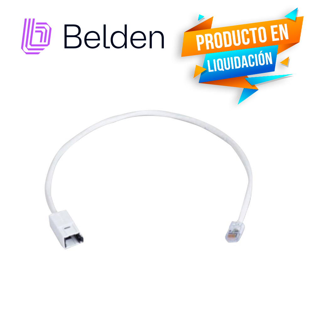 REVCONNECT FLEXPLUG CAT 6 BELDEN RV6FFPUEW18-S1 BLANCO T568A/B-T568A/B