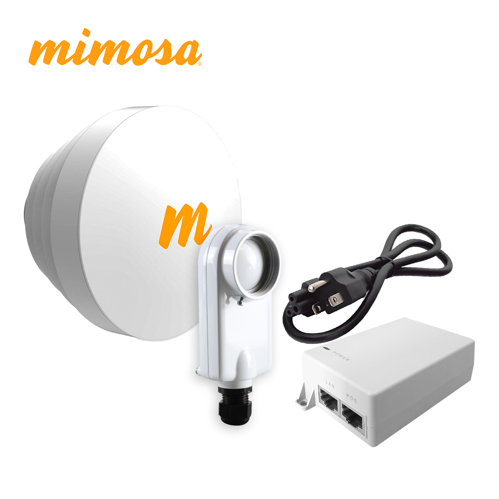 PAQUETE C5XN16PAQ INTEGRADO POR RADIO C5X IP67 / ANTENA N5X16 / INYECTOR POE 24V 12W Y CABLE DE CORRIENTE