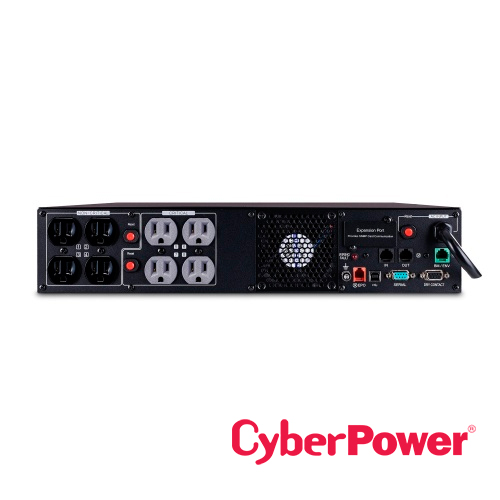 UPS Cyberpower Pr1500rt2u 1500VA/1500W, 120VCA, Onda Senoidal Pura, Linea Interactiva Torre/rack 2U, Contactos 8XNEMA 5-15R, Usb, Serial, Snmp.