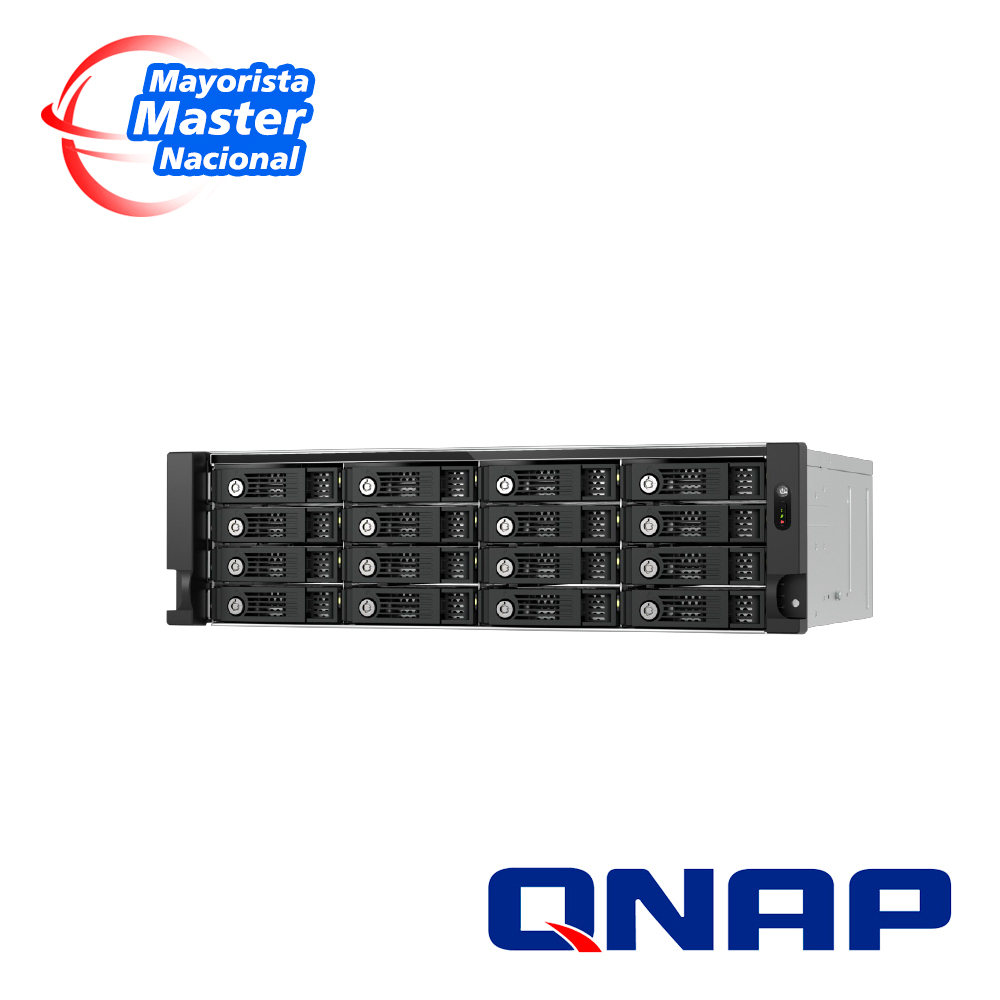 Caja De Expansion De Almacenamiento Qnap Tl-r1600pes-rp-us / 16 Bahias Sata Jbod Para Unidades De 2.5
