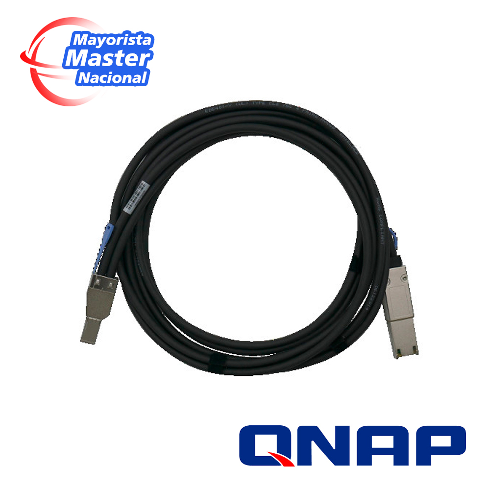 Qnap Cab-sas20m-8644-8088 Mini Sas Cable (sff-8644 To Sff-8088), 2.0M