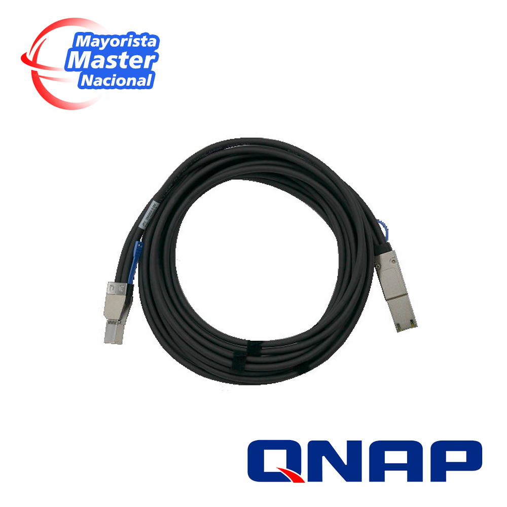 Qnap Cab-sas30m-8644-8088 Mini Sas Cable (sff-8644 To Sff-8088), 3.0M