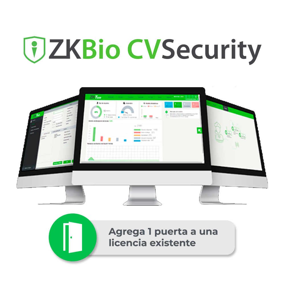 Licencia Bio Cvsecurity Modulo De Acceso Zkcv-ac-addon-s1 Permite Agregar 1 Puerta A Licencia Existente Permanente Compatible Con Inbiopro, Speedface Y Proface. //aplicable A Partir De 25 Puertas Ya Existentes//