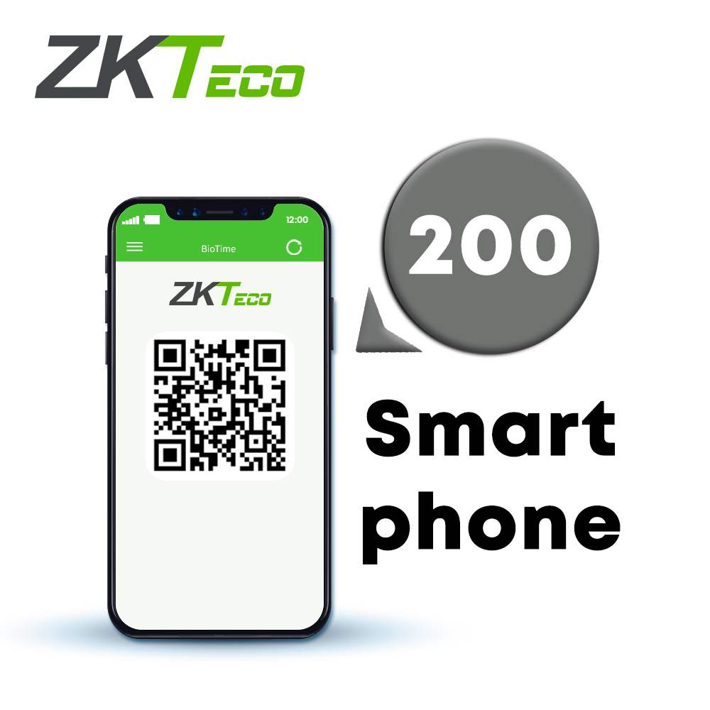 Licencia Bio Cvsecurity Modulo De Aplicacion Movil Zkcv-app-emp-p200 Para 200 Cuentas De Empleados En Smartphones Android Y Iphone