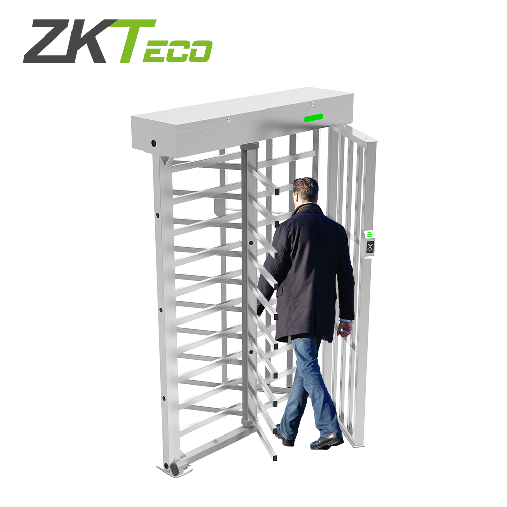 TORNIQUETE DE CUERPO COMPLETO DE UN CARRIL FHT3400 BIDIRECCIONAL CON LUZ LED INDICADORA DE PASO CONSTRUIDO EN ACERO INOXIDABLE DISEÑO DESARMABLE  COMPATIBLE CON CONTROLES DE ACCESO IP54  1 MILLON DE CICLOS