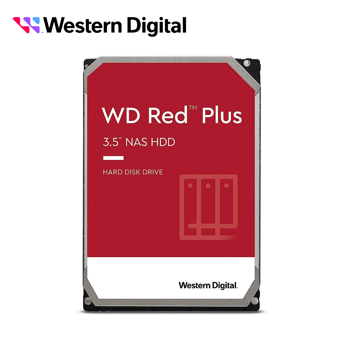 Dd Disco Duro Wd120efbx Wd Red Plus 3.5 Sata 12TB Cache 256MB 7200RMP Especial Para Almacenamiento Y Nas Hasta 8 Bahias