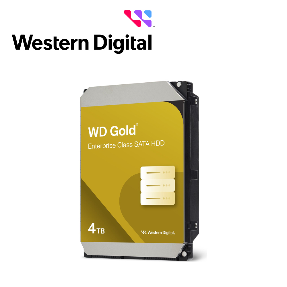 Dd Disco Duro 4TB Wd4004fryz Wd Gold 3.5 Pulgadas Sata 7200 Rpm Cache 256MB 24X7 Hotplug Para Nas NVR Y Servidor