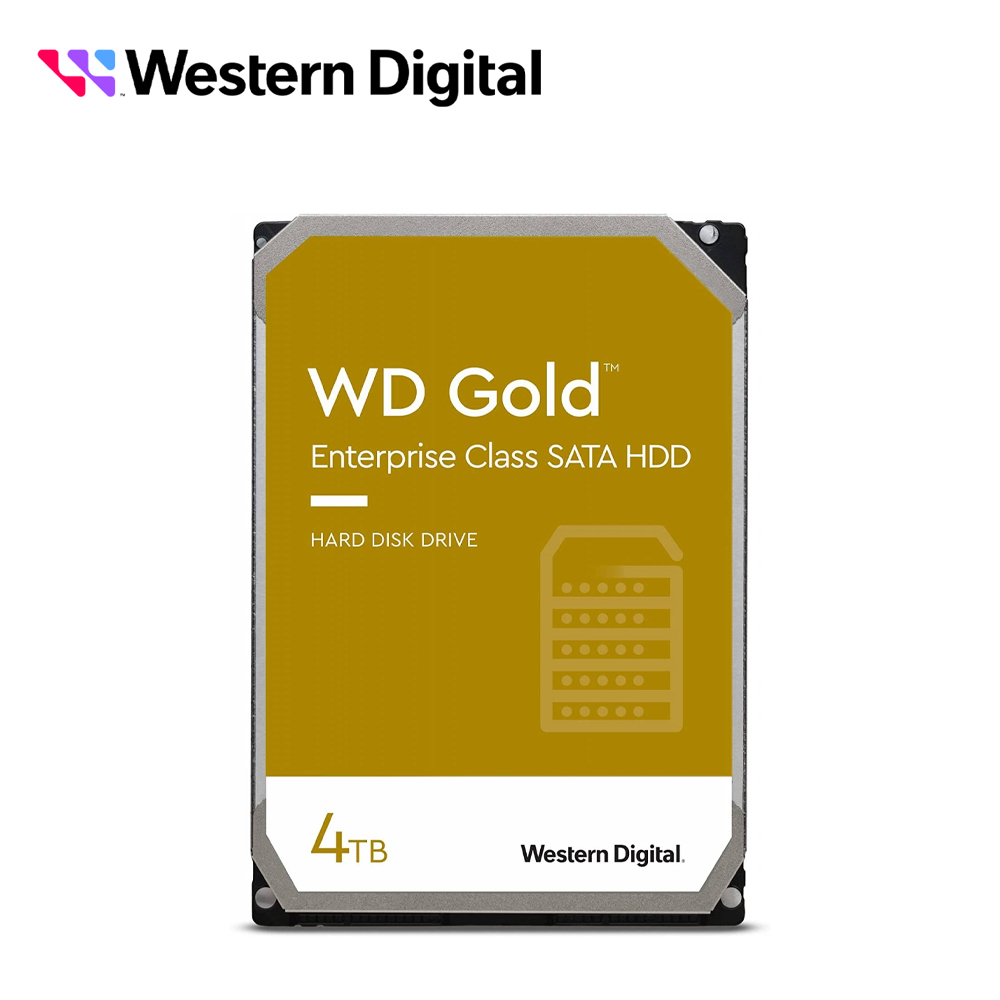 Dd Disco Duro 4TB Wd4003fryz Wd Gold 3.5 Pulgadas Sata 7200 Rpm Cache 256MB 24X7 Hotplug Para Nas NVR Y Servidor