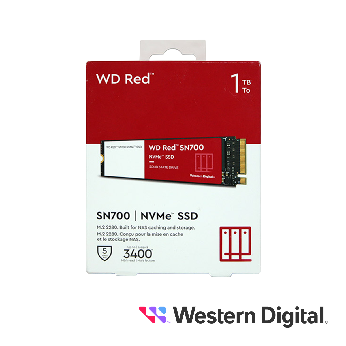Ssd Western Digital Wd Red Wds100t1r0c / 1TB Nvme Pcie De 3RA Generacion 3430 Mb/s