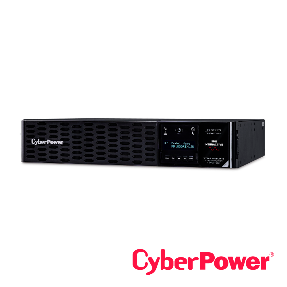 UPS Cyberpower Pr1000rtxl2u 1000VA / 1000W, Salida De Onda Senoidal, 2U, Cable De Alimentacion Nema 5-15P De 10 Ft, 8 X Nema 5-15R, Puertos Usb, Serial, Tarjeta Snmp/http (opcional), Relay, Epo, Software Powerpanel Business Edition, Permite Modulos De Bateria Extendida (ebm Bp48vp2u01), Garantia 3 Años Incluye Bateria.