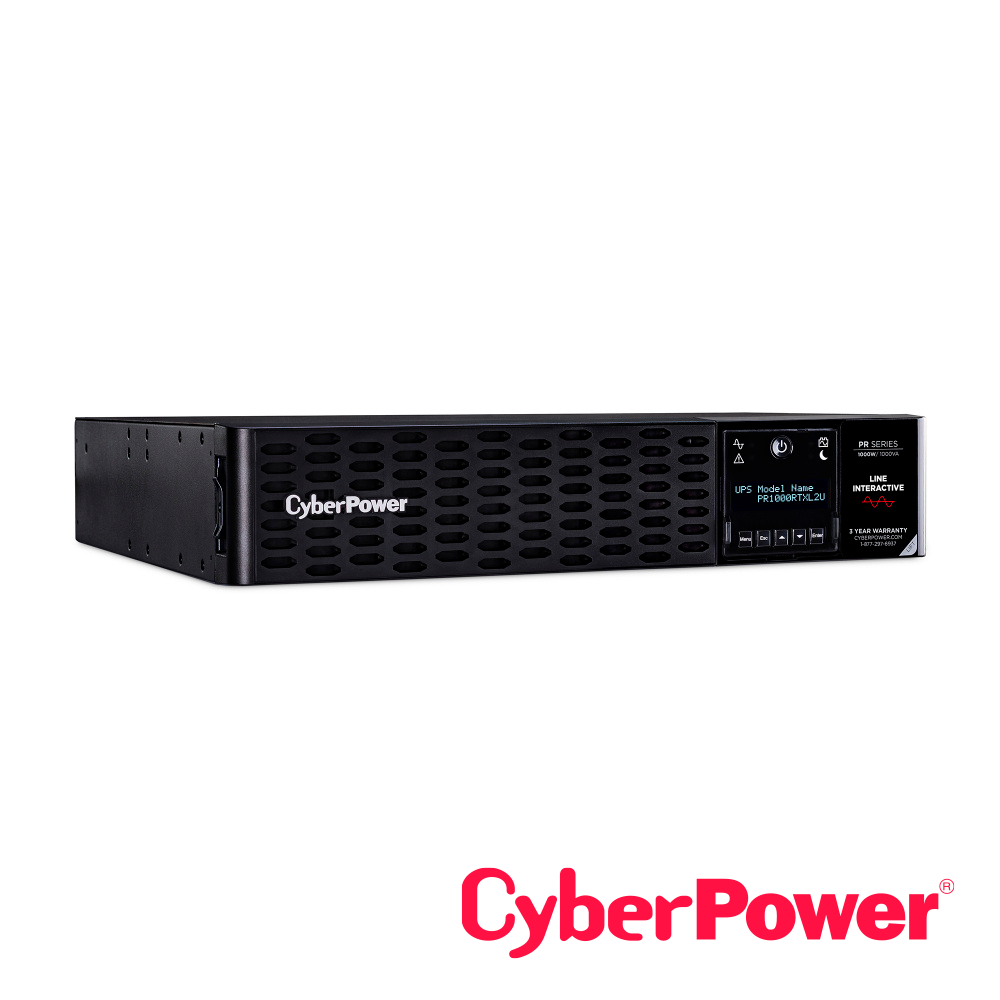 UPS Cyberpower Pr1000rtxl2u 1000VA / 1000W, Salida De Onda Senoidal, 2U, Cable De Alimentacion Nema 5-15P De 10 Ft, 8 X Nema 5-15R, Puertos Usb, Serial, Tarjeta Snmp/http (opcional), Relay, Epo, Software Powerpanel Business Edition, Permite Modulos De Bateria Extendida (ebm Bp48vp2u01), Garantia 3 Años Incluye Bateria.