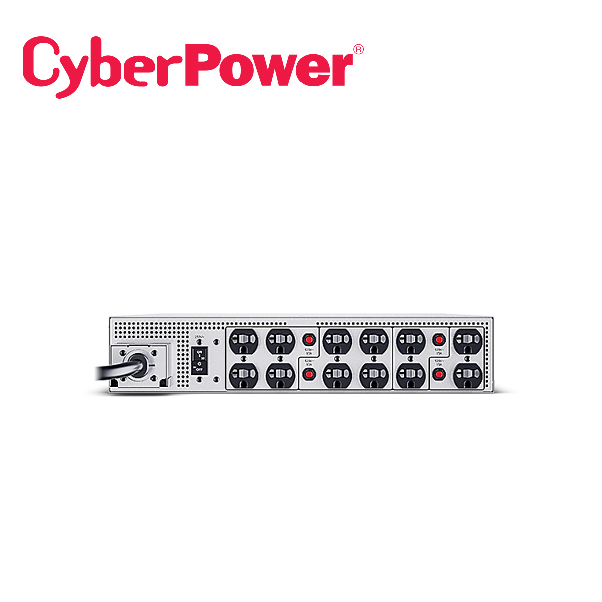 Transformador De Aislamiento Reductor Ol5kstf Cyberpower 5000VA / 5000W Para Derivacion De 208V A 120V 5KVA, 6KVA, (12) Nema 5-20R