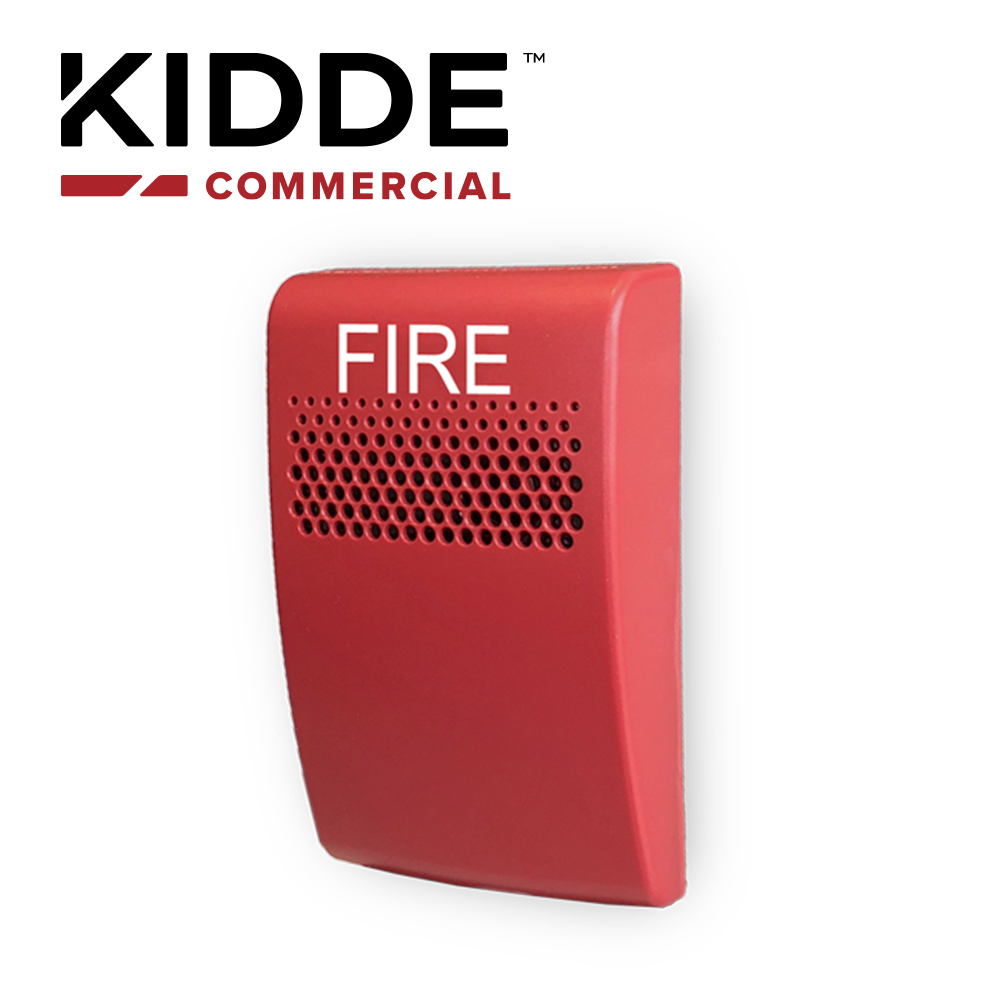 SIRENA DE PARED COMPACTA, MARCA KIDDE. MODELO EG1ARF, COMPATIBLE CON LOS PANELES VS1 Y VS4