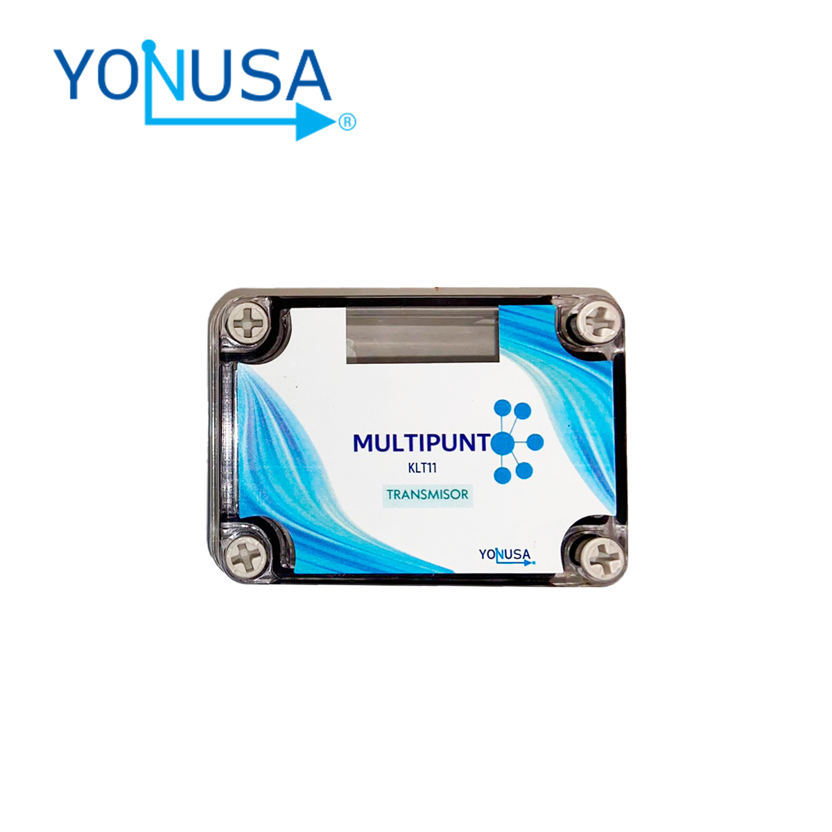 TRANSMISOR PARA SOLUCION MULTIPUNTO YONUSA KLT11. ALCANCE APROXIMADO 1000 M. SOBRE LINEA DE VISTA, FRECUENCIA DE 915MHZ, VOLTAJE DE ENTRADA 12VDC, CAPACIDAD DE RELEVADOR 16A. 250 VAC(INRUSH50A).