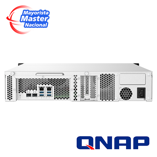 Nas Qnap Ts-832pxu-4g-us / Procesador Annarpuna Labs Apline / Memoria Ram 4GB / 8 Bahias Frontales Sata 3.5 Pulgadas Y 2.5 Pulgadas / 2 Puertos RJ45 2.5GBE Mas 2 Puertos Fibra Optica SFP Plus 10GBE / Montaje En Rack 2UR