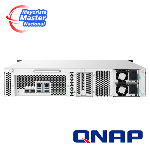 Nas Qnap Ts-832pxu-rp-4g-us / Procesador Annarpuna Labs Apline / Memoria Ram 4GB / 8 Bahias Frontales Sata 3.5 Pulgadas Y 2.5 Pulgadas / 2 Puertos RJ45 2.5GBE Mas 2 Puertos Fibra Optica SFP Plus 10GBE / Fuente Redundante