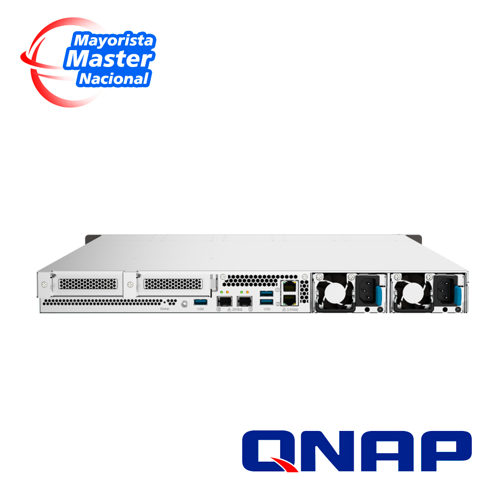 Nas Qnap All Flash Ts-h1090fu-7302p-128g-us / Procesador Amd Epyc 7302 / Memoria Ram 128GB / 10 Bahias Frontales Sata-nvme 2.5 Pulgadas / 2 Puertos RJ45 2.5GBE Mas 2 Puertos 25GBE Sfp28 / Montaje En Rack 1UR