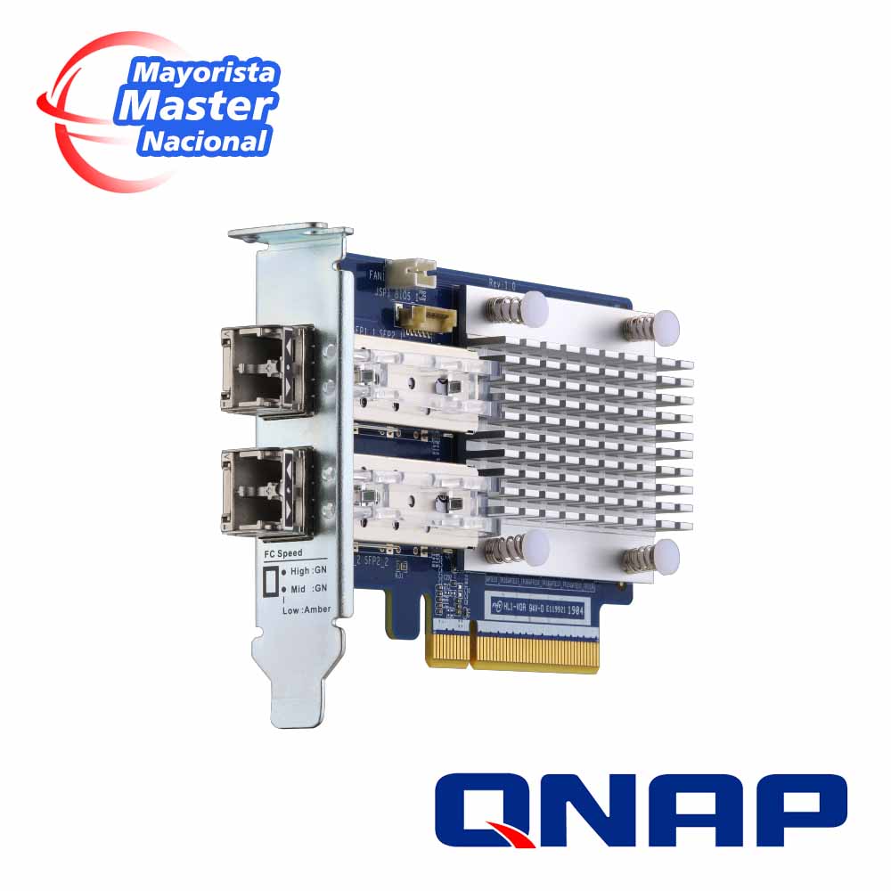 Tarjeta Host Bus Qnap Qxp-32g2fc / 32G Fibre Channel / Conectividad Ultrarrapida Para Entornos San / Incluye 2 Transceptores / Interfaz Pcie Gen3 X8 / Compatible Con Nas Qnap Verificar Compatibilidad