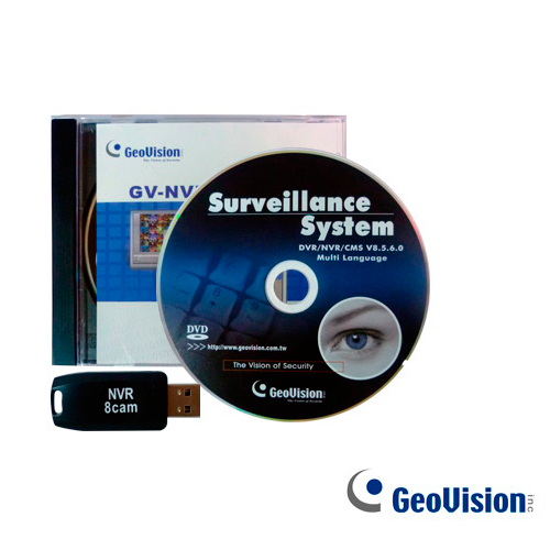 Licencia Software Geovision Gv-nvr 4 Canales ONVIF Terceros Dongle USB