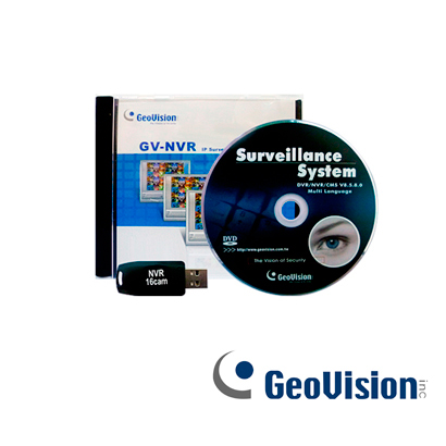 Licencia Software Geovision Gv-nvr 16 Canales ONVIF Terceros Dongle USB