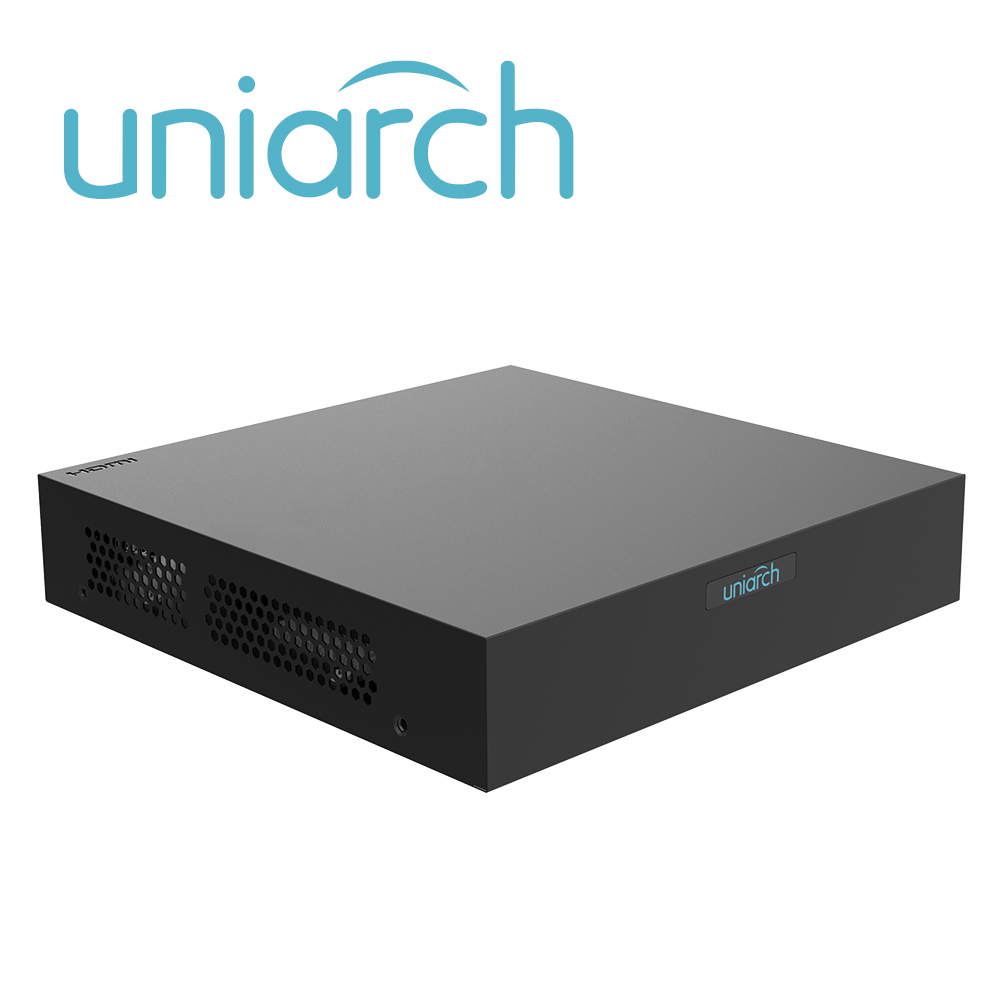 NVR UNIARCH 4 CANALES NVR-104S3-P4-ECO / PLUG&PLAY / 6 MP/ CAPACIDAD 1 DISCO DURO HASTA 6 TB TOTAL /1 SALIDA HDMI Y 1 SALIDA VGA SIMULTANEAS / POE 100 MTS / 64 MBPS / ULTRA265 / USB 2.0 / ANALITICAS SIP / CLOUD