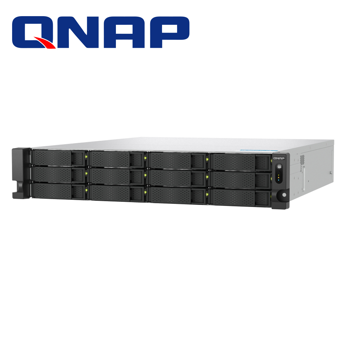 Nas Qnap Ts-h1277axu-rp-r7-32g-us / 12 Bahias Qts Hero / Procesador Amd Ryzen 7 Serie 7000 / 5.3 Ghz / 32GB De Ram / Pci Gen5 X2 Slots / 10GBASE-T Mas 2.5GBE RJ45 / Fuente Redundante De 550W
