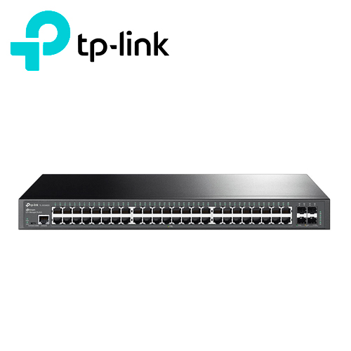 SWITCH ADMINISTRABLE TP-LINK SG3452X / 48 PUERTOS RJ45 10/100/1000 MBPS + 4 PUERTOS 10 GIGA SFP+ / ADMINISTRACION CENTRALIZADA CON OMADA / CARCASA METALICA IDEAL PARA RACK / USO INTERIOR