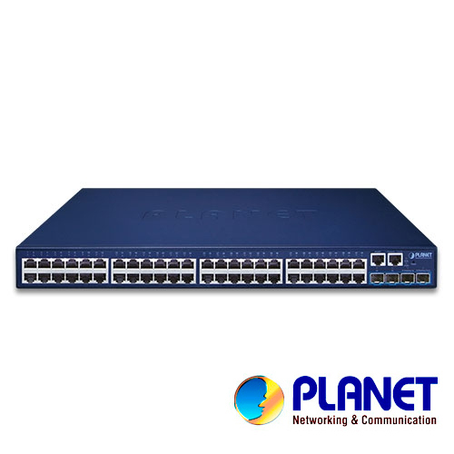 Switch Planet Stacking Sgs-5240-48t4x Administrable L2 + L3 Ruteo Estatico/ 48 Puertos RJ45 Velocidad De Transmision 10/100/1000 Mbps + 4 SFP Velocidad De Transmision 10 Gbps + 1 Puerto RJ45 Serial/montaje En Rack/temperatura De Operacion 0-50 Grados Centigrados