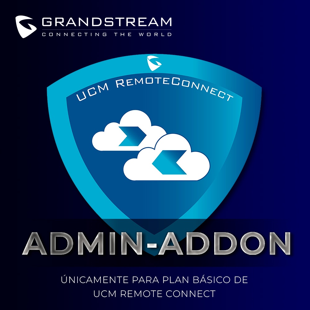 Suscripcion Anual Grandstreamucmrc-admin-addon Para Admin-only Add-on Unicamente Para Plan Basico De Ucm Remote Connect