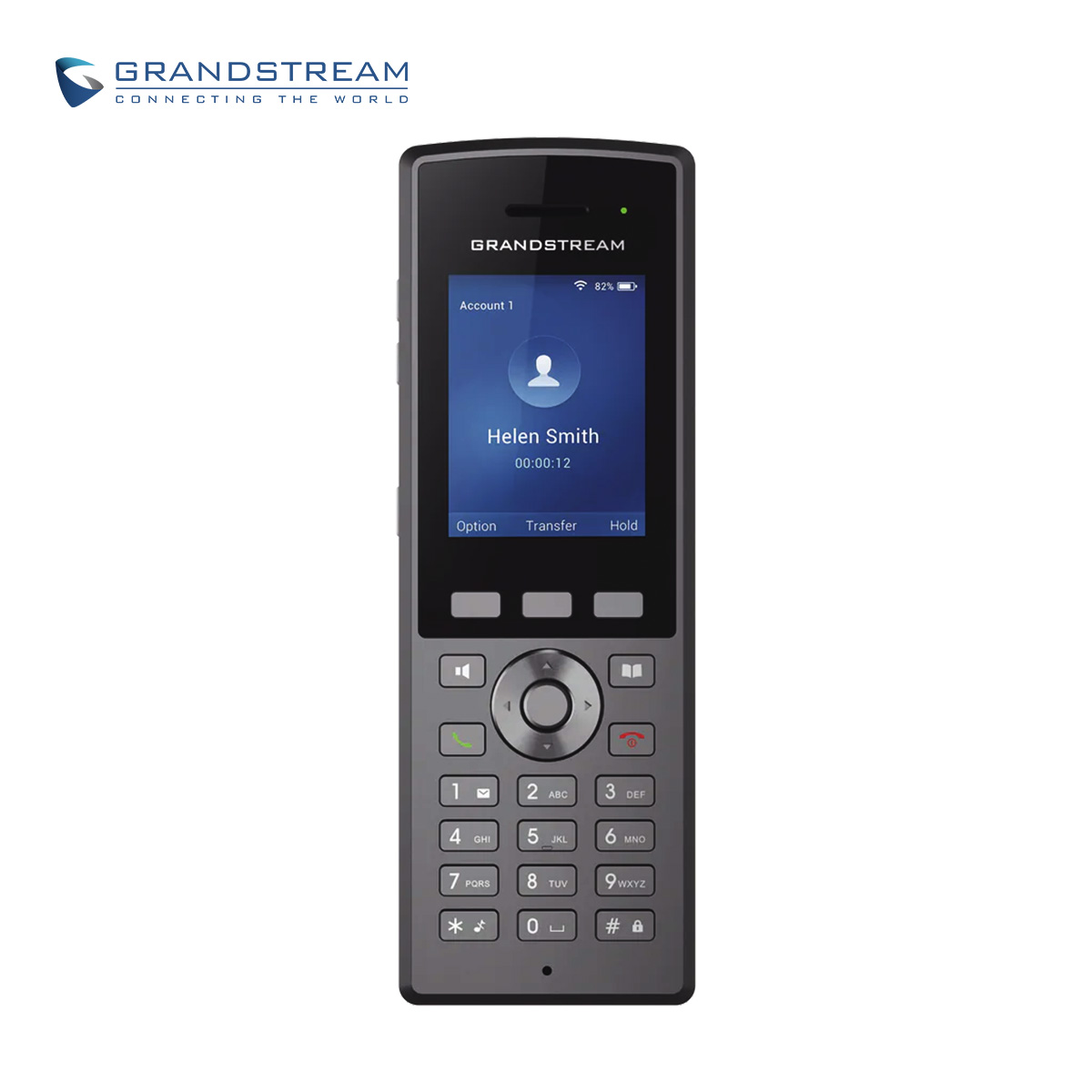 Telefono IP Wifi Doble Banda Grandstream Wp825 2.4GHZ Y 5GHZ / 2 Cuentas Sip 2 Lineas / Bluetooth Integrado / Ip67 Resistente Al Agua Y Polvo / Resiste Caidas Hasta De 2.5 Metros