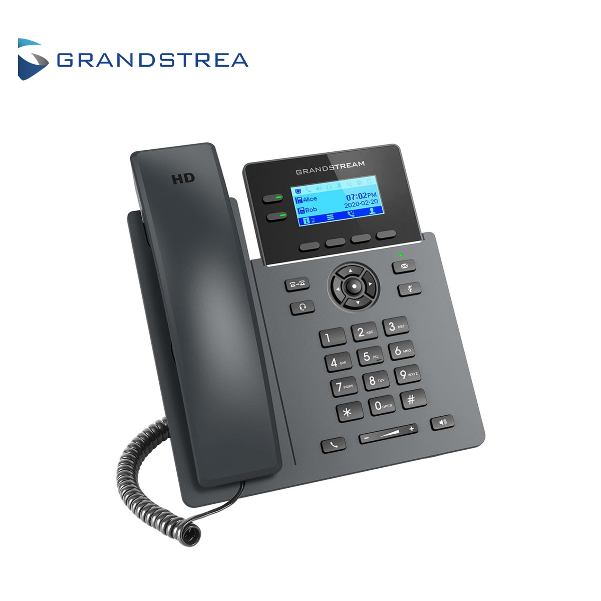 TELEFONO IP GRADO CARRIER WIFI 6 GRANDSTREAM GRP2602W / 4 CUENTAS SIP / 2 LINEAS / WIFI 802.11AC/AX / PANTALLA LCD / CONFERENCIA DE 5 VIAS / 2 PUERTOS 10/100MBPS / GESTION Y APROVISIONAMIENTO GDMS / ALIMENTACION 5VCD/0.6A