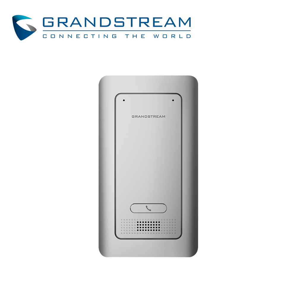 Audio-portero IP Exterior Grandstream Gds3702 / Sip / Metalico Ip66 Ik10 / 1 Puerto 10/100MBPS / 2 Relevadores 125VCA/0.5A 30VCD/2A / Microfono Y Altavoz Integrado / Alimentacion POE Af 
