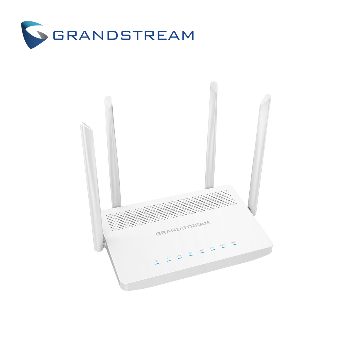 ROUTER WIFI DOBLE BANDA GRANDSTREAM GWN7052 / 1 PUERTO WAN 10/100/1,000MBPS / 4 PUERTOS LAN 10/100/1,000MBPS / WIFI 2.4/5GHZ 802.11AC / MU-MIMO 2X2 / VELOCIDAD 1.27GBPS / 100 USUARIOS SIMULTANEOS / MESH / QOS / VPN 25 TUNELES / ADMINISTRACION GWN CLOUD / ALIMENTACION 100-240VCA/1A