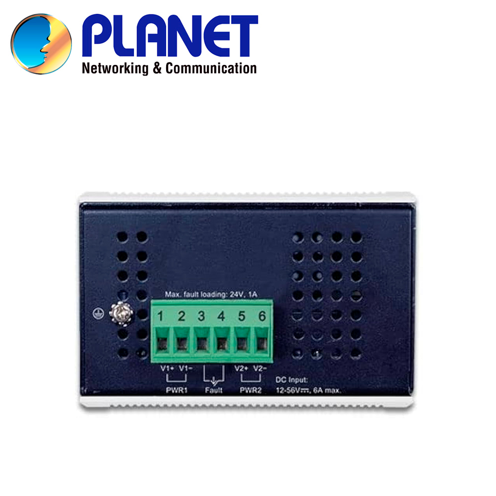 Convertidor De Medios POE Industrial Planet Igup-2205at / 2 Puertos RJ45 Poe++af/at/bt 10/100/1,000MBPS / 2 Puertos Opticos SFP 100/1,000MBPS / Alimentacion 12-56VCD / Montaje Din-rail/pared / Temperatura Operacion -45 - 75 Grados Celsius