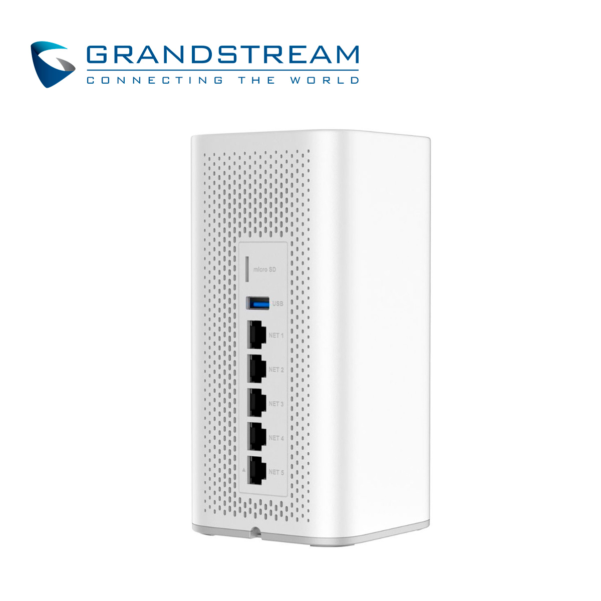 DISPOSITIVO 4 EN 1 WIFI 6 GRANDSTREAM GCC6010W CONMUTADOR IP / FIREWALL / RUTEADOR VPN / SWITCH 5 PUERTOS GIGABIT WAN/LAN / DOBLE BANDA 802.11 AX / MIMO 2X2 / 500 USUARIOS SIMULTANEOS / ALIMENTACION 12VCD / 12 USUARIOS / 4 LLAMADAS SIMULTANEAS / ADMINISTRABLE CLOUD GDMS