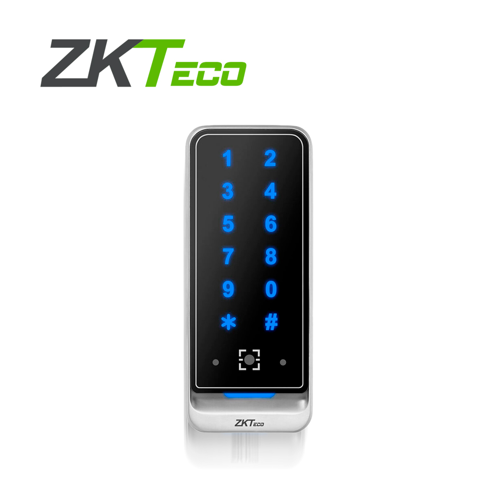 Lector Con Teclado, Rfid 125KHZ Y Codigos Qr De Zkteco Qr600-vk-e Fabricado En Metal Compatible Con La App Movil De Biosecurity, Bioaccess Y Biocvsecurity