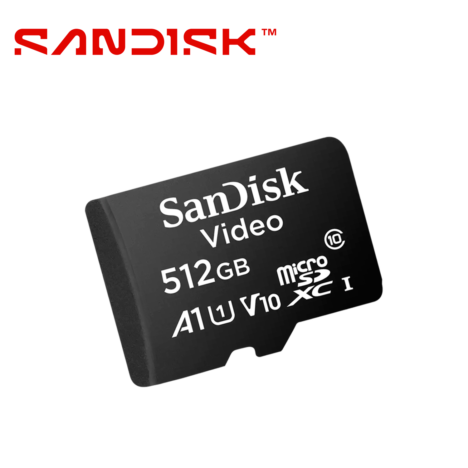 Tarjeta Memoria Micro Sd Xc Sandisk Video 512GB Sdsdqas5-512g-bp / Optimizada Para Videovigilancia 24/7 / Alta Resistencia / Opera En Temperaturas De -25 A 85 Grados Centigrados / Especial Para Camaras IP Y DVR Movil