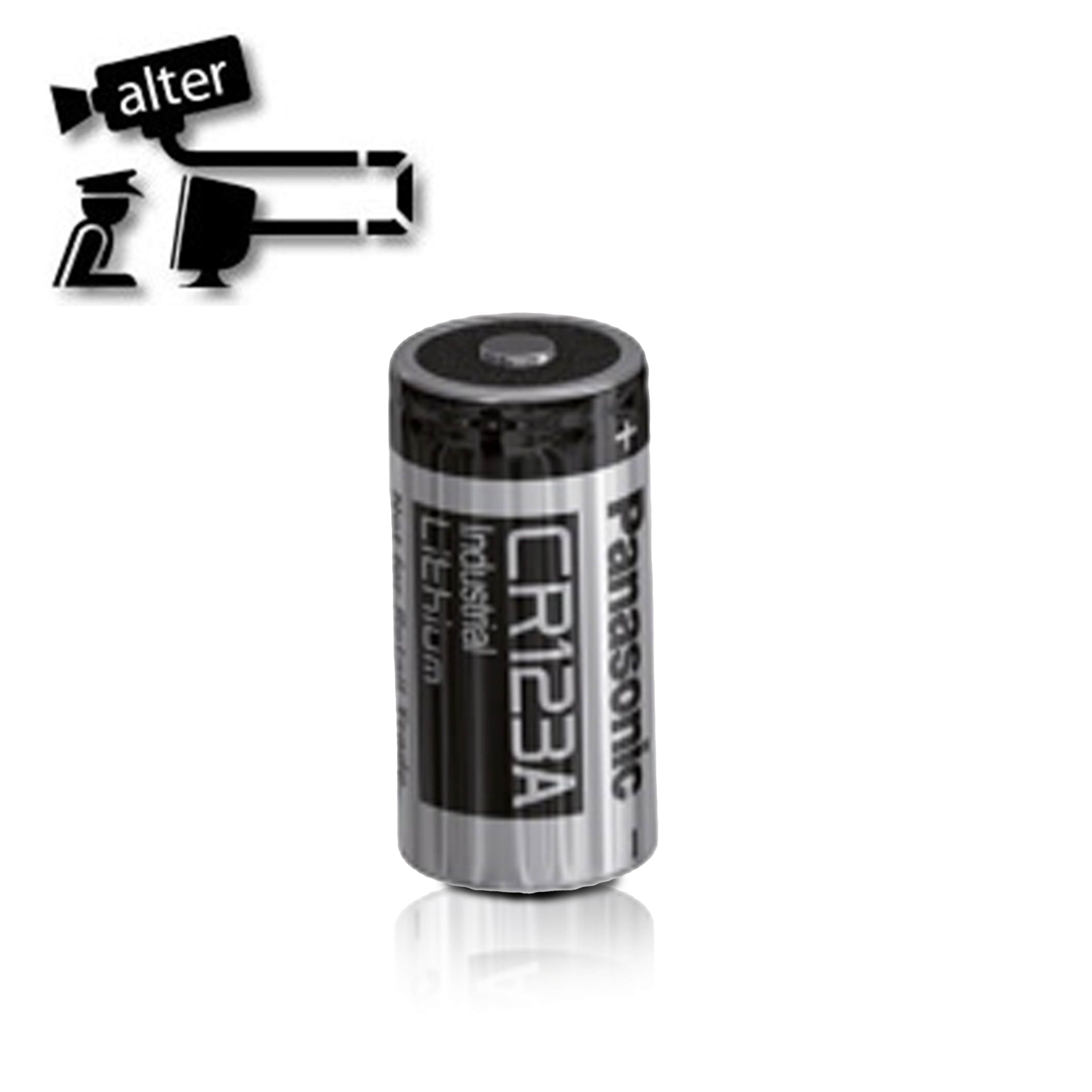 BATERIA LITIO PANASONIC CR123A 3V 1550MAH TIPO CILINDRO PARA USO EN EQUIPOS DE SEGURIDAD, SENSORES Y DISPOSITIVOS MEDICOS TEMPERATURA OPERACIÓN -40 A 70 GRADOS CELSIUS