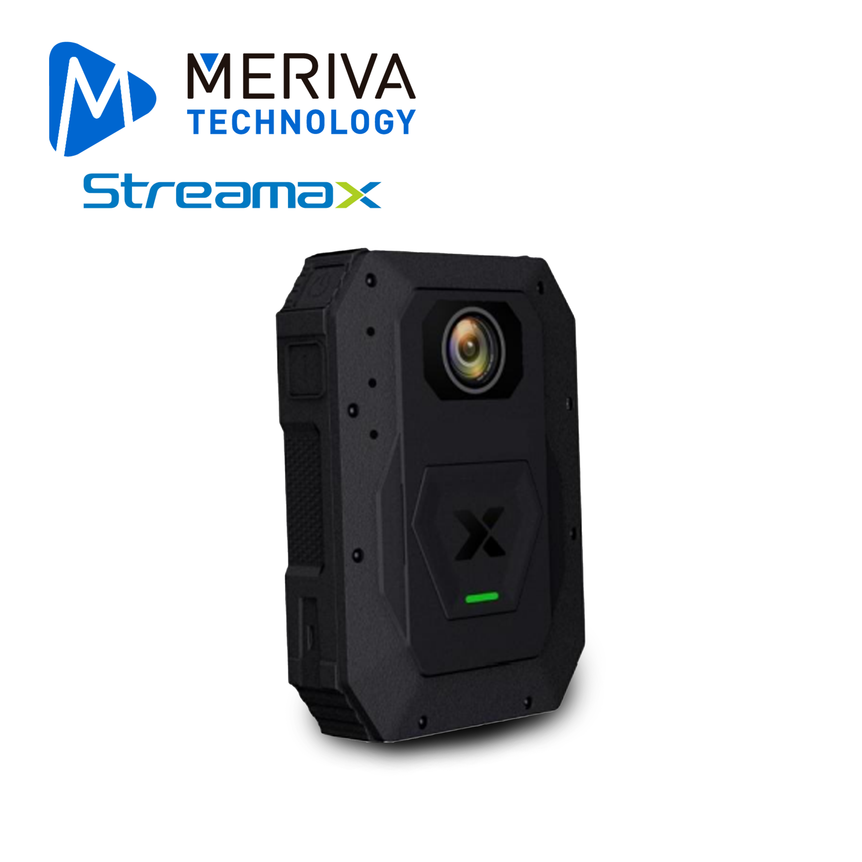 BODYCAM MERIVA STREAMAX MBWC 2.0 / 2MP / H.265 / IP67 / 12 VCD / ALMACENAMIENTO 256GB / WIFI / 4G / BLUETOOTH / GRABACION 12 HORAS + GPS