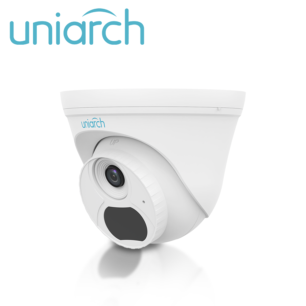 CAMARA IP DOMO UNIARCH TURRET IPC-T134-AF28-E / 4MP / LENTE-2.8MM / DWDR / MICROFONO-INTEGRADO / HUMAN-BODY-DETECTION 2.0 / IR30M / ONVIF / ULTRA265 / POE / 3 AXIS / IP67 /  - Meriva Technology