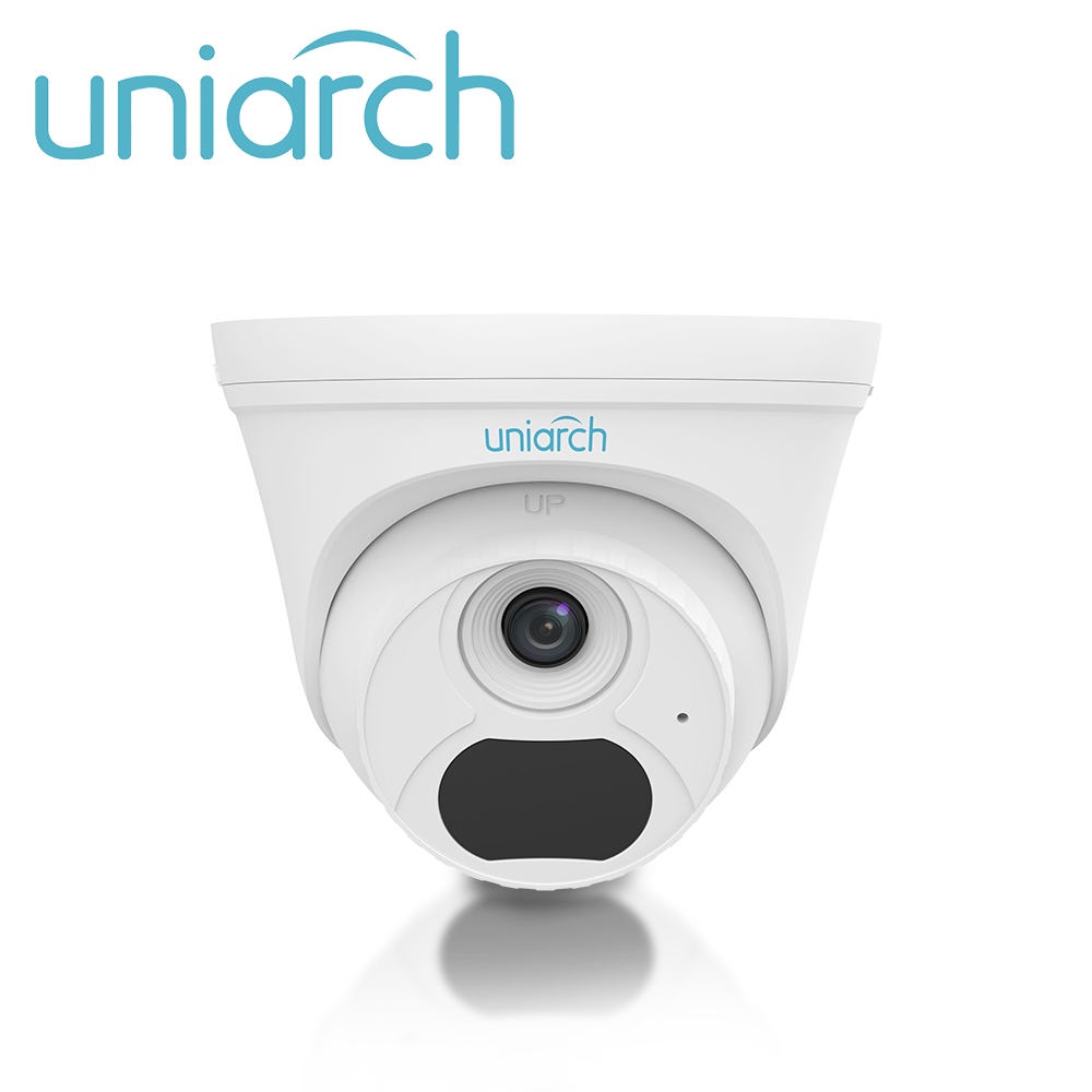 CAMARA IP TURRET UNIARCH IPC-T134-AF28-ECO / 4MP / LENTE-2.8MM / DWDR / MICROFONO-INTEGRADO / ROI / HUMAN-BODY-DETECTION 2.0 / AUDIO DETECTION / IR30M / ONVIF / ULTRA265 / POE / 3 AXIS / NO INCLUYE GLANDULA IMPERMEABLE