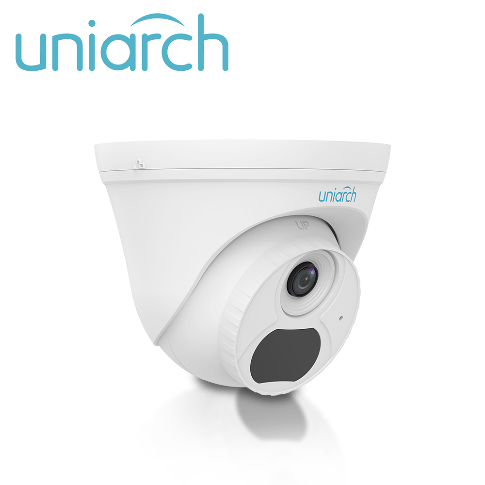 CAMARA IP TURRET UNIARCH IPC-T134-AF28-ECO / 4MP / LENTE-2.8MM / DWDR / MICROFONO-INTEGRADO / ROI / HUMAN-BODY-DETECTION 2.0 / AUDIO DETECTION / IR30M / ONVIF / ULTRA265 / POE / 3 AXIS / NO INCLUYE GLANDULA IMPERMEABLE