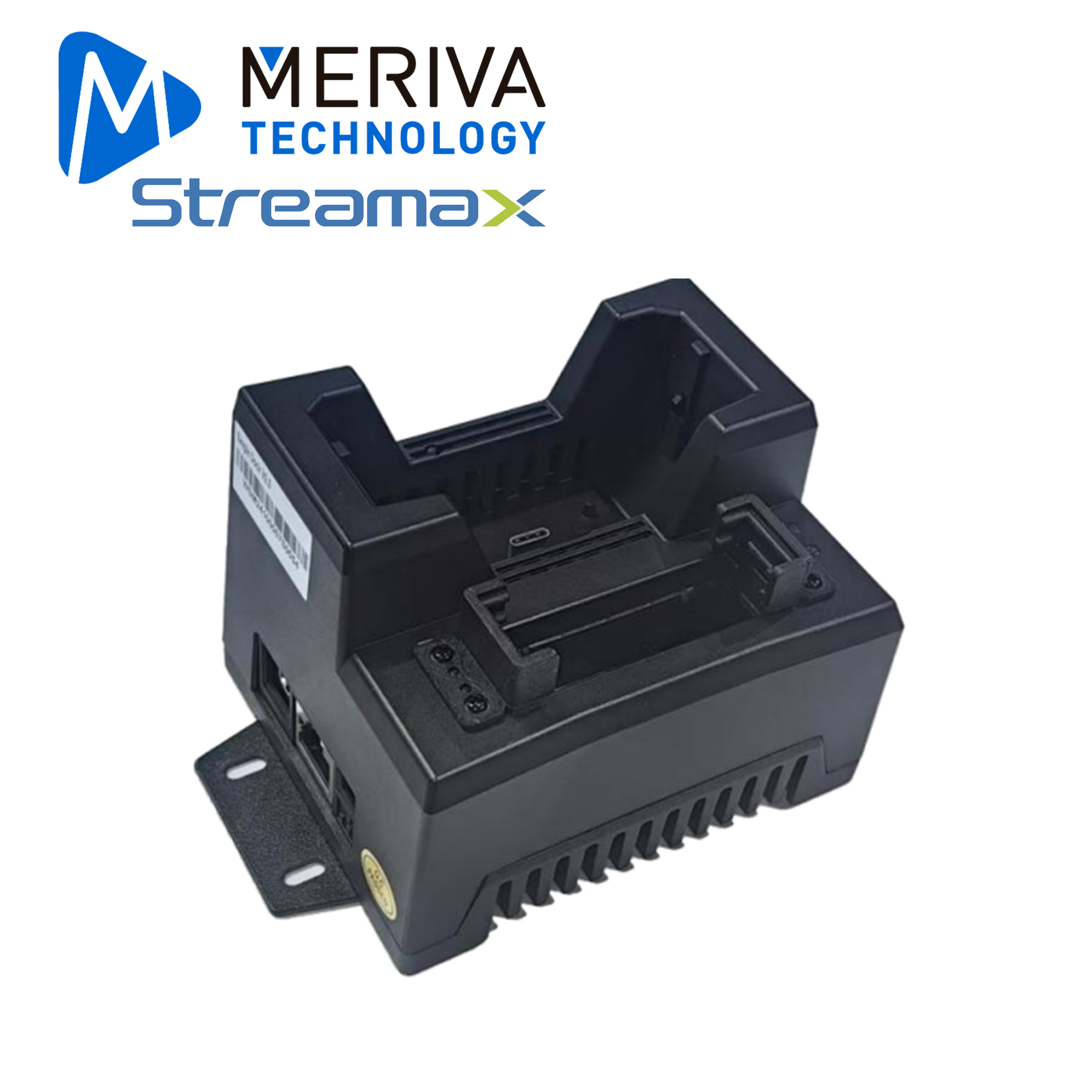 Estacion De Carga Doble Para Bodycam Streamax Mstation / Estacion Para 1 Bodycam + 1 Bateria / 12VCD / Puerto Ethernet / Compatible Con Mbwc 2.0